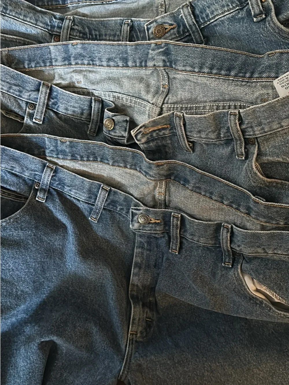 Wrangler Men’s 48x30 Blue Denim Jeans - Set of 3
